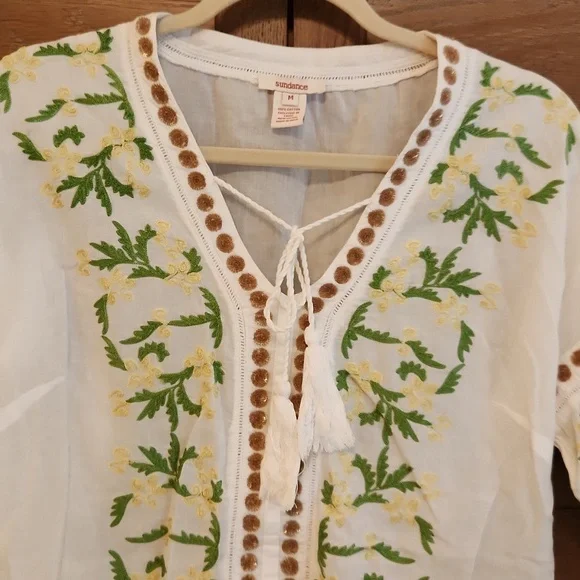 🎉Sundance Moroccan Dreams Beachy Tunic Top Size M - Picture 5 of 9